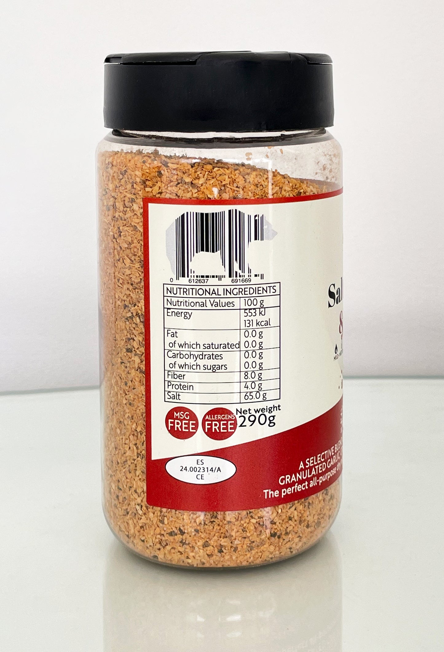 Spænskt Papriku S.P.G. (Salt, Pipar, Hvítlaukur og Spænsk Paprika)